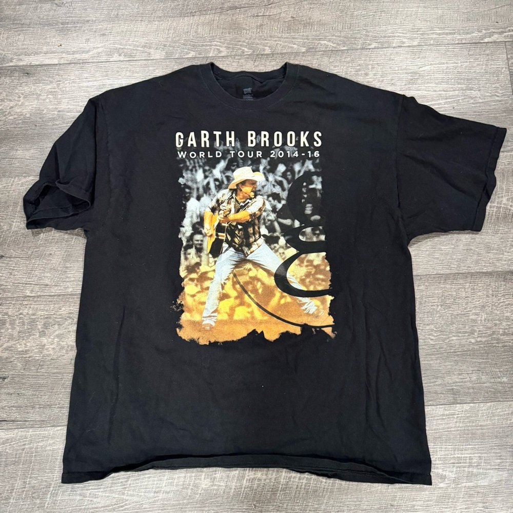 Black Garth Brooks World‎ Tour T-Shirt men’s 2XL